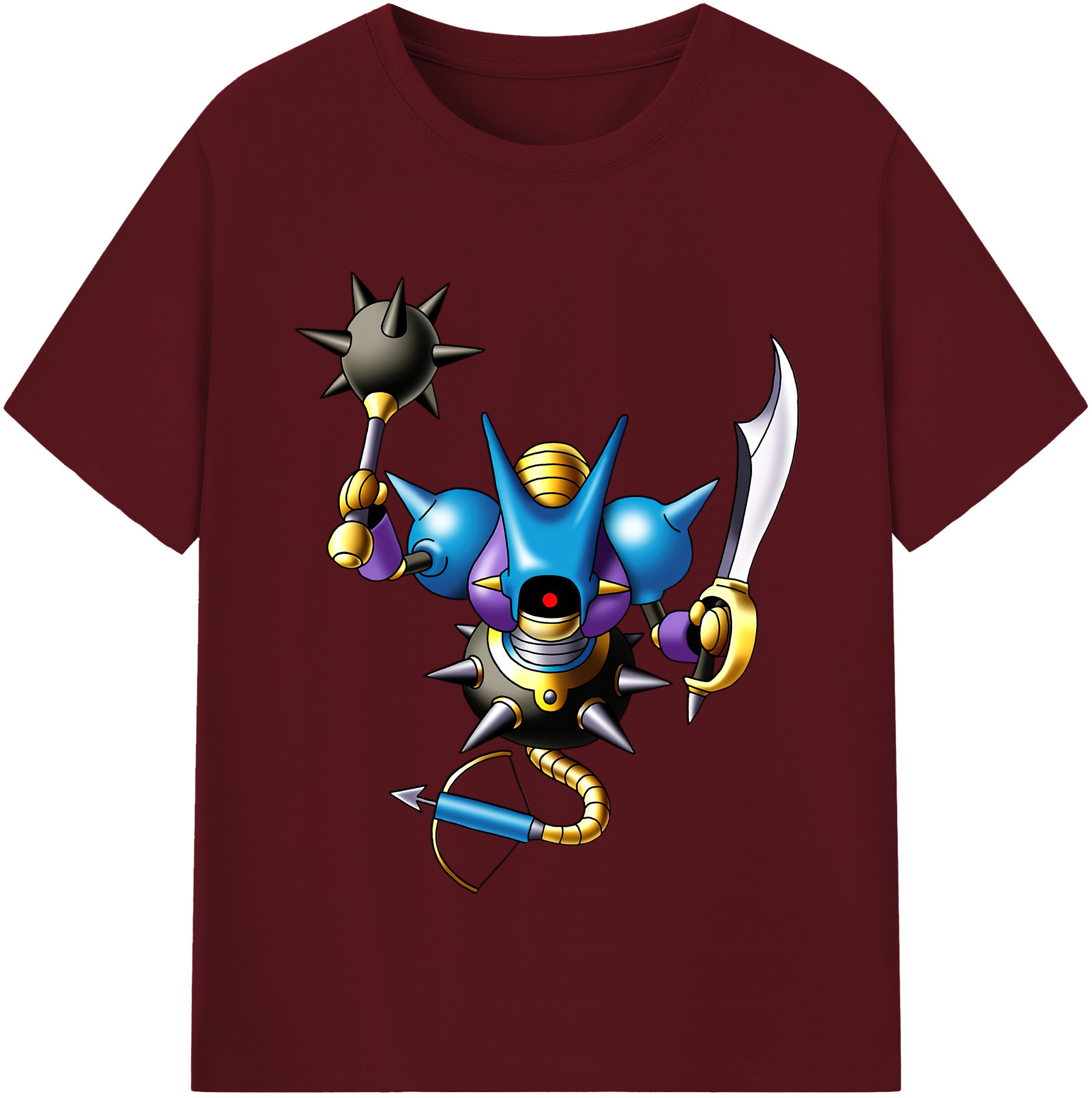 （画像用） ドラゴンクエスト Doragon Kuesuto Dragon Quest 綿100％半袖Tシャツ（フロントプリント）